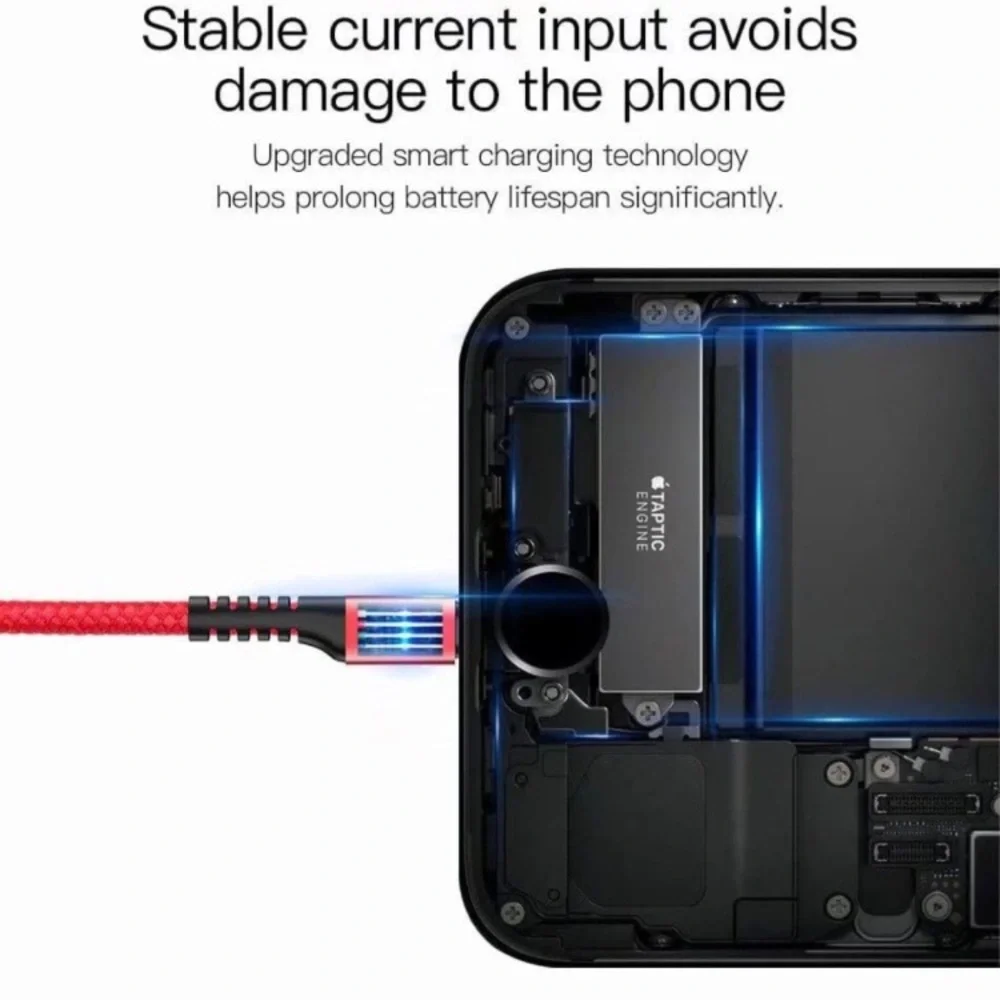 iPhone Charger Coiled Cable 2.1A Fast Charger